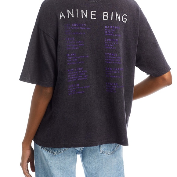 Anine Bing Stardust tee size small - Picture 3 of 10